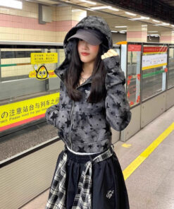 Women's Hot Girl Short Hood Top Loose