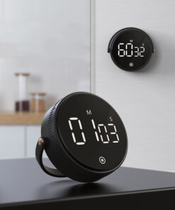 Kitchen Silent Rotary Adjustable Digital Timer
