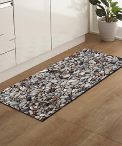 Non slip mat beside tea table in home bedroom