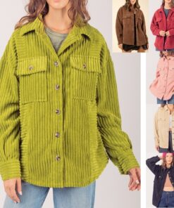 Fashion Big Pit Pocket Shirt Coat